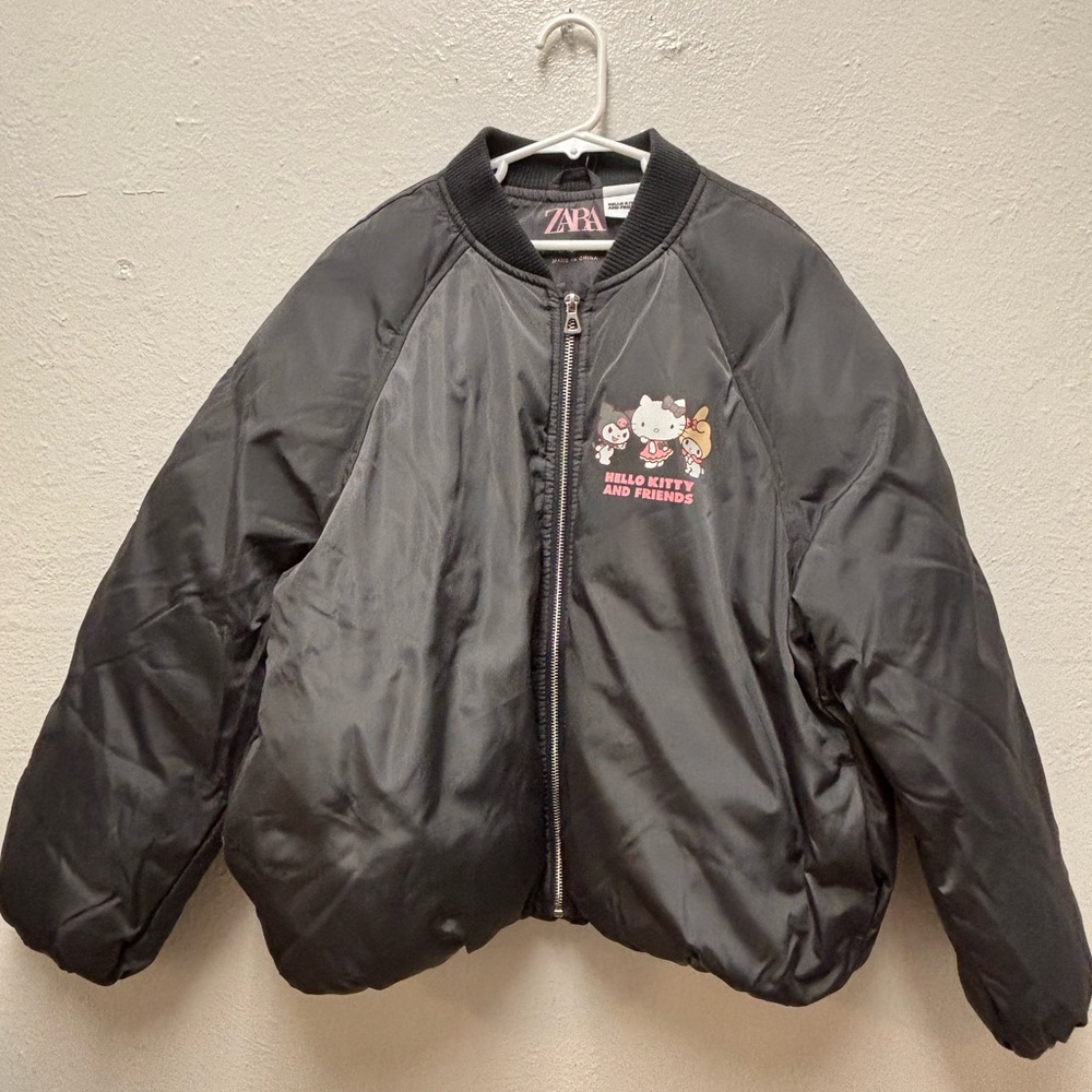 Zara Bomber Jacket KUROMI x HELLO KITTY